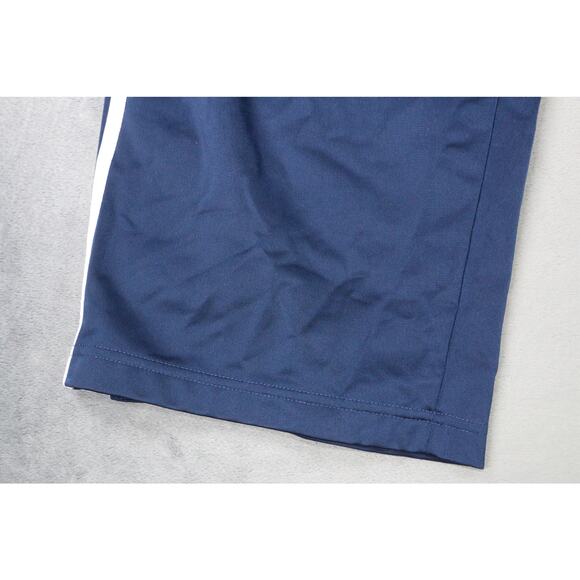 Adidas Men’s Track Pants Navy Blue White Stripe Snap Button Tear-Away Size XL - Picture 6 of 11